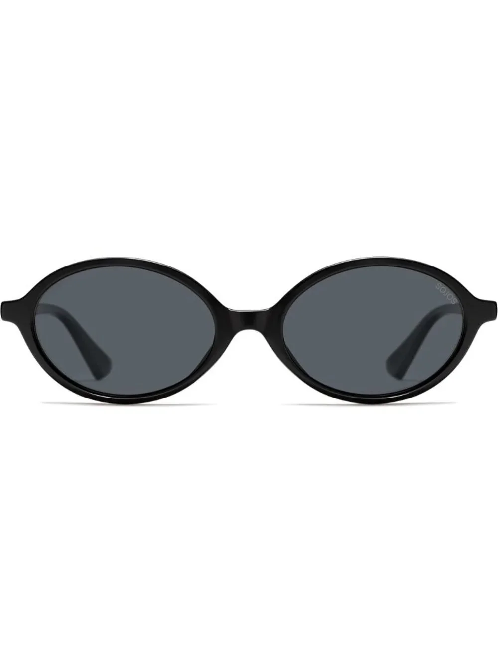 SOJOS Women's Black Grey Polarized Retro Oval Sunglasses Vintage Trendy Designer